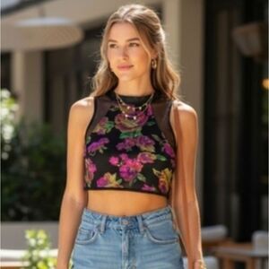 NEW- TopMelon Blue Graphic Tee